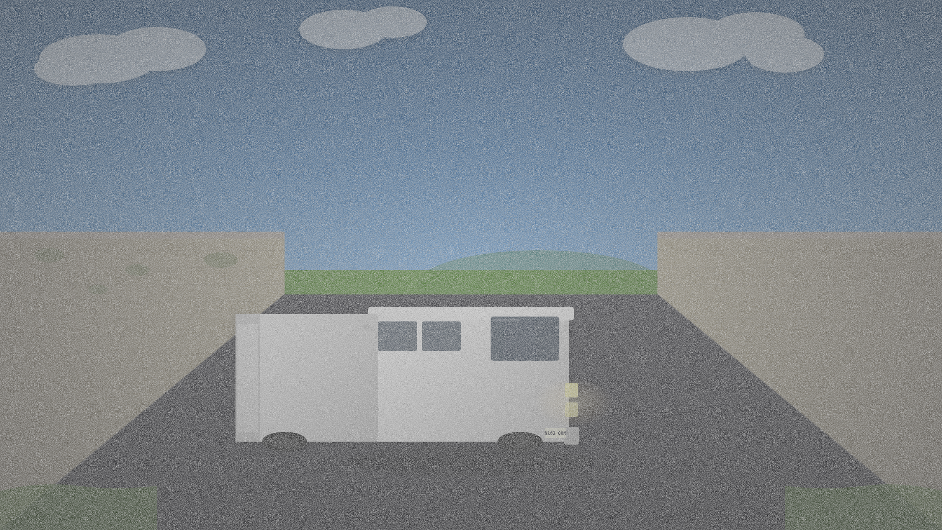 White delivery van on a sunny UK rural lane with stone walls — For Drivers